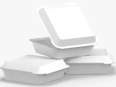 Cardboard Box Set 03 3D model