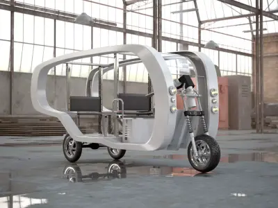 Electronic Future Rickshaw 3D model