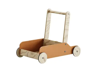 Bonnie Wooden Push Cart by Liewood 3D model