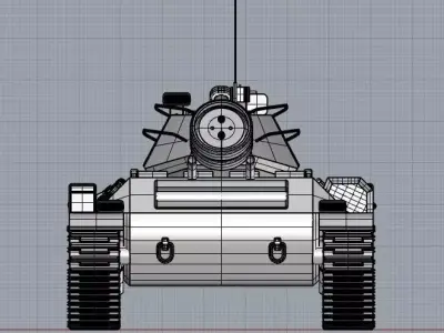 armored vehicle tank  military vehicle world war II 3D model