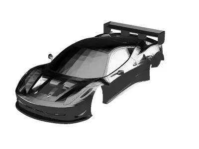 Ferrari 458 HO Slot Super G plus Body 3D print model purchase