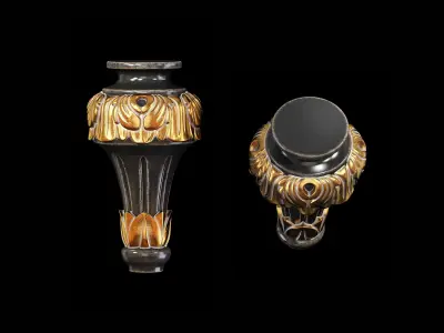 Classic leg 013 3D model