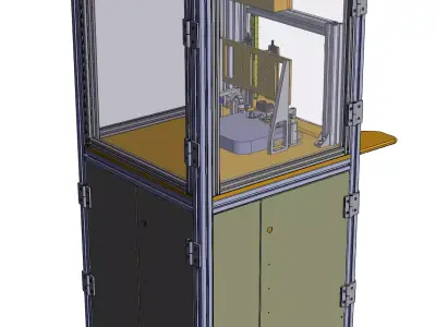 CO2 Cleaning and Testing Machine 3D model