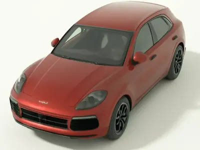 Porsche Cayenne Turbo SUV Crimson Edition 3D model