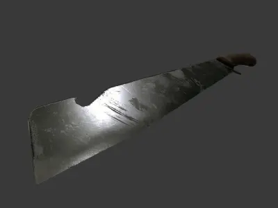 Game and VR-AR Ready Machete Low-poly 3D model