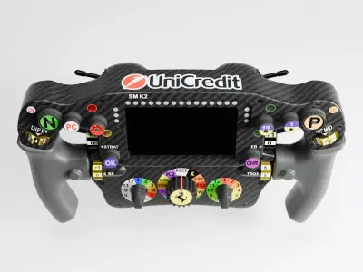 2026 Ferrari F1 Steering Wheel Low-poly 3D model