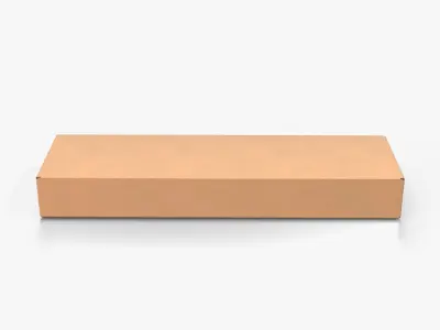 Tuck Top Boxes - Long Packaging Set 3D model