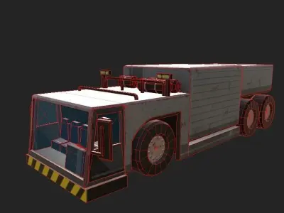 AIRPORT TRUCK 1 Low-poly 3D model
