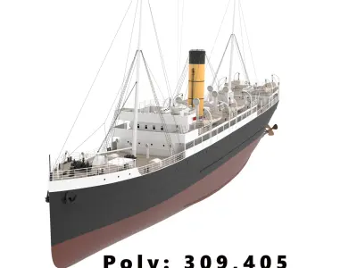 Steam Ship Collection 3D model