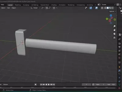 Hammer blend Free low-poly 3D model