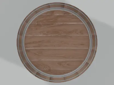 Heavy Toasted Bordeaux Barrel 3D model