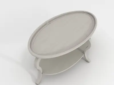 Sebastian Oval Cocktail Table 3D model