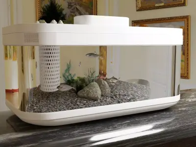Xiaomi brand aquarium 3D model