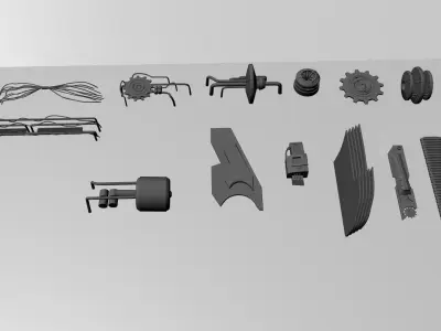 Spider robot infitrator Free 3D model