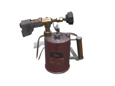 Blowtorch Low-poly PBR Low-poly 3D model