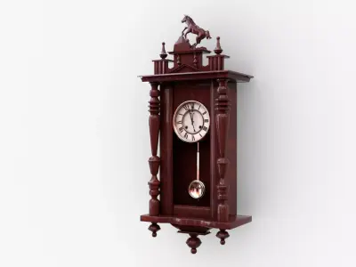 Pendulum Wall Clock 3D model