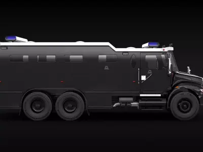 SWAT Truck 3D model purchase