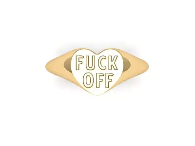 Fuck off Ring 3D print model
