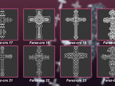 30 Christian cross 3D model Vol 3 3D model
