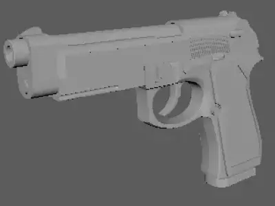 Beretta M9A1 3D model
