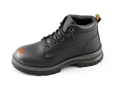 Rugged Black Work Boot 3D Model Low-poly 3D model