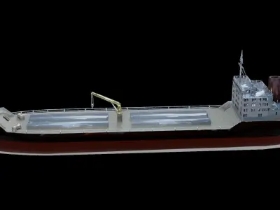 Cargo Ship Low-poly 3D model by 3dlowpoly