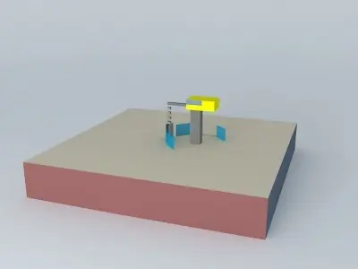 sketchyphysics crane Free 3D model