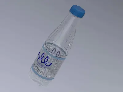 Water bottle 3D model Free low-poly 3D model purchase