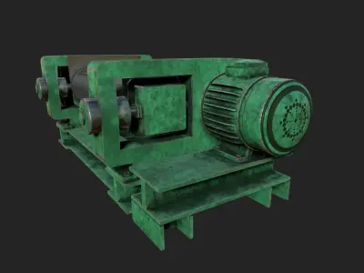Rubber Machine Low-poly 3D model