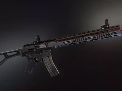 BRN180 Rifle Low-poly 3D model
