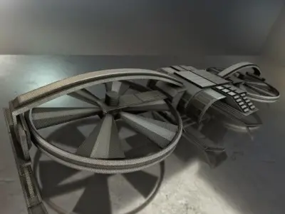 Controllable Drone Design Low-poly 3D model