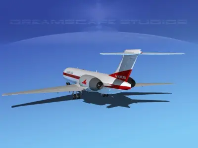 Boeing 717-200 Hawaiian Airlines 3D model