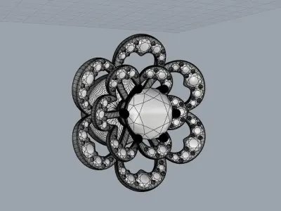 190807 SE flower  3D print model
