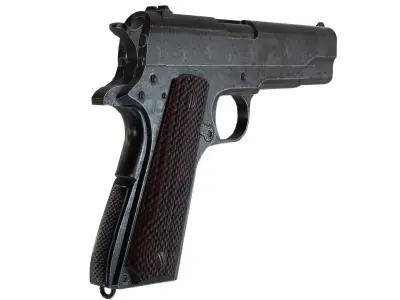 ColtM1911 Pistol Low-poly 3D model