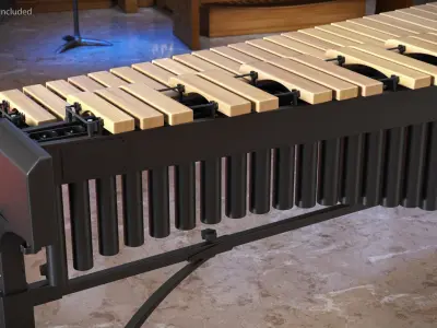 Musical Instrument Marimba 3D model