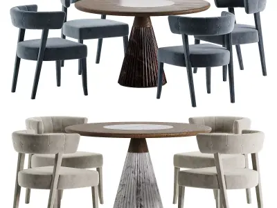 customizable chair marilyn table 3D model