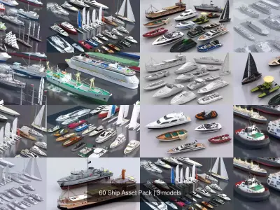  60 Ship Asset Pack