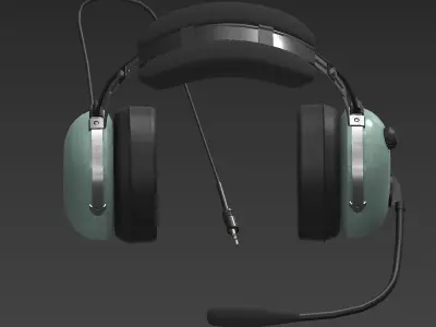 Headset Low-poly 3D model purchase