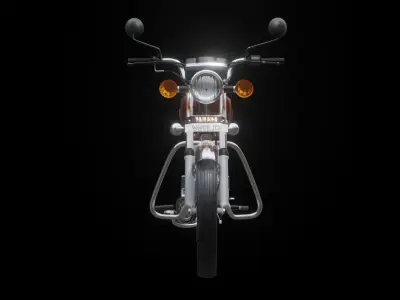Yamaha rx 100 Low-poly 3D model