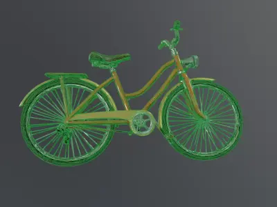 vintage bicycle prop 3D model