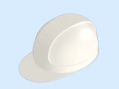  Construction Hat Free low-poly 3D model
