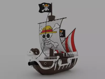 Going merry Low-poly 3D model