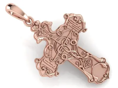 CROSS PENDANT CR134 3D print model