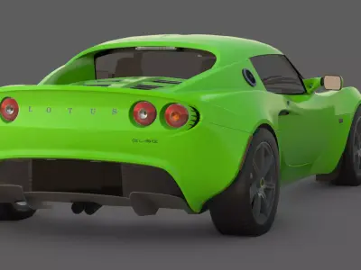 2006 Lotus Elise 3D Model  Lightweight Perfection Low-poly 3D model