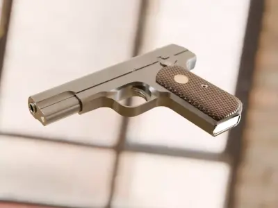 Colt M1903 Low Poly Low-poly 3D model