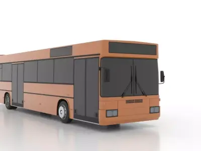 Mercedes-Benz O405 Low Low-poly 3D model