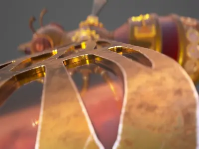 Steampunk Firefly  3D model