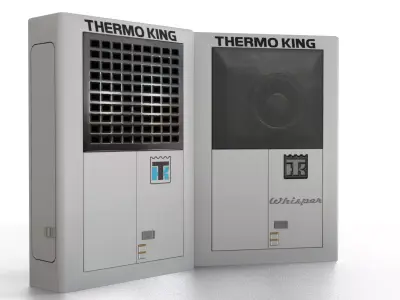 Thermo King Super II Refrigeration Unit Low-poly 3D model