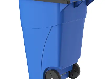 Rollout Wheeled Trash Can 32 and 50 GAL 3D model