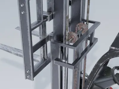 Clark S20 53 Forklift Truck 3D model